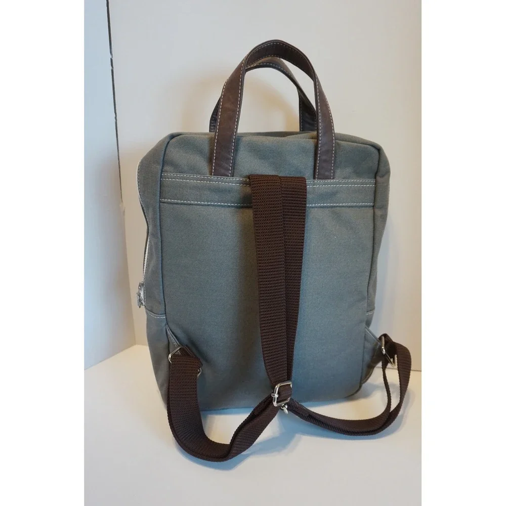 Maika Canvas Backpack Grey Laptop Tote Bag Adjustable Straps KC.915